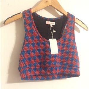 90s festival crop top tank small NWT